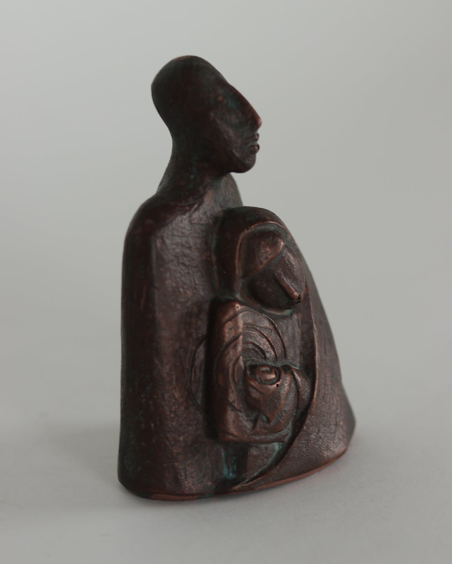 Copper Nativity Cold Cast Sculpture