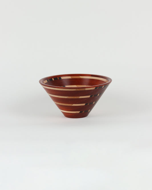 Stacked Sunset Wood Bowl