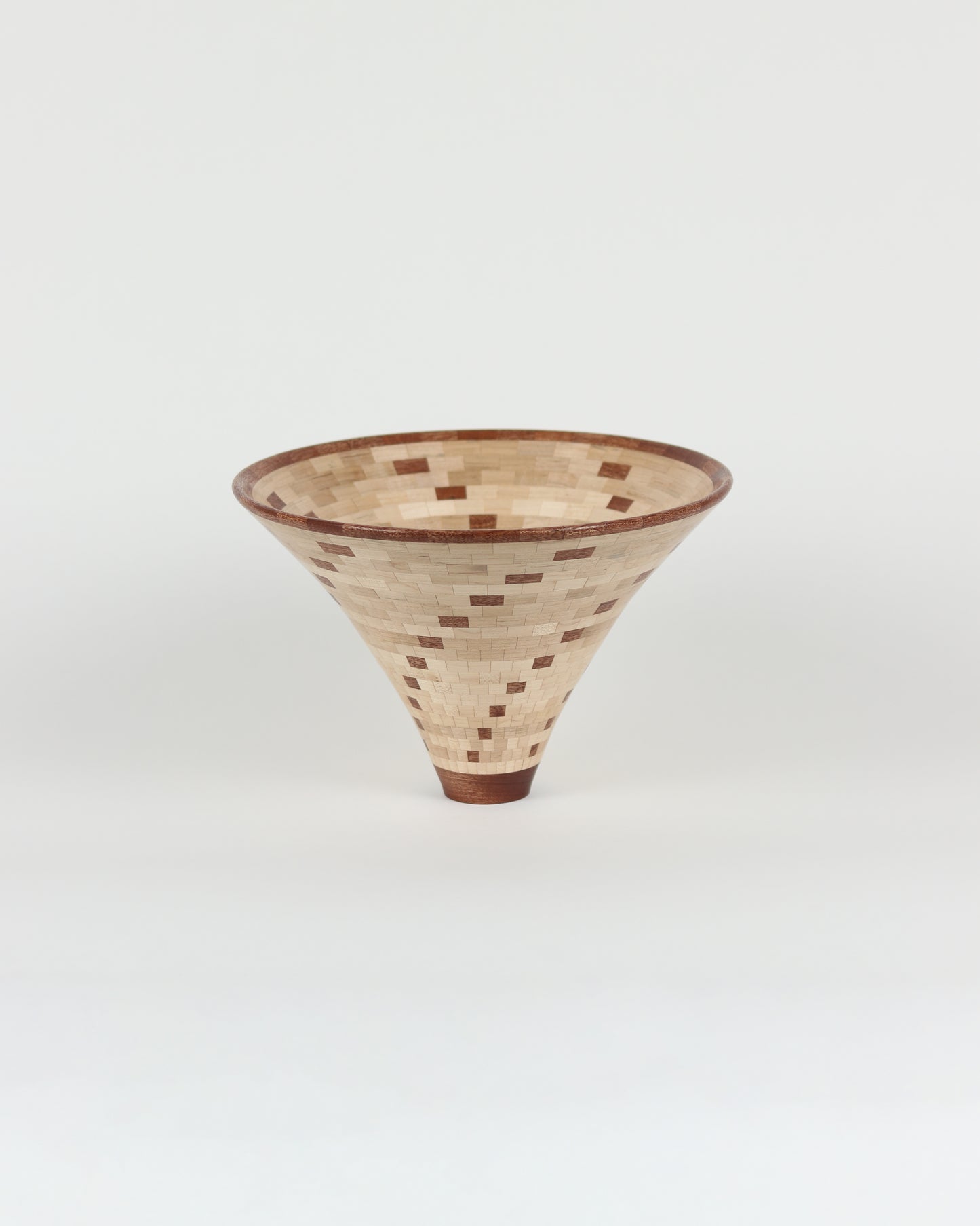 Segmented Spiral Wood Bowl