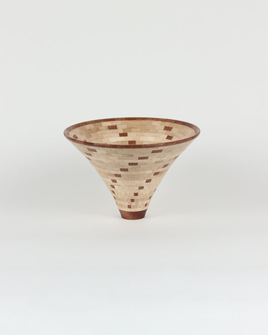 Segmented Spiral Wood Bowl
