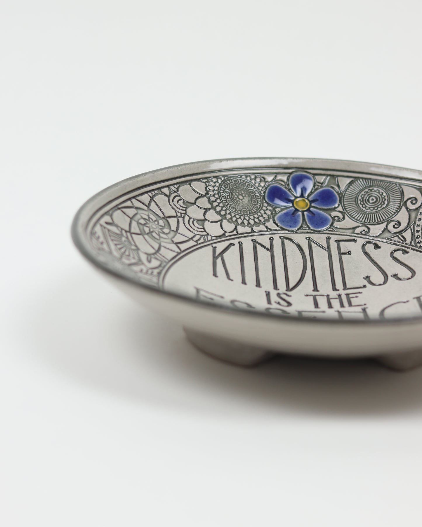 Kindness Is The Essence of Greatness Carved Bowl