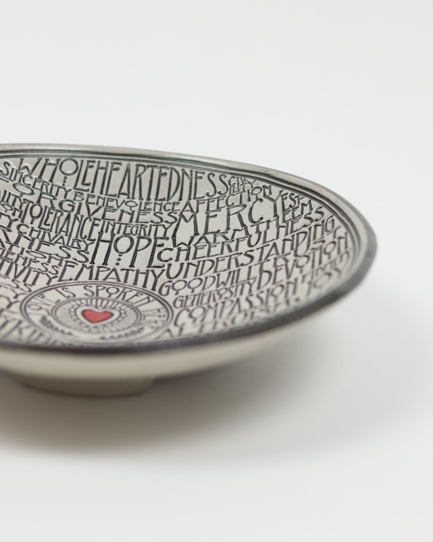Love Is Spoken Here Carved Bowl
