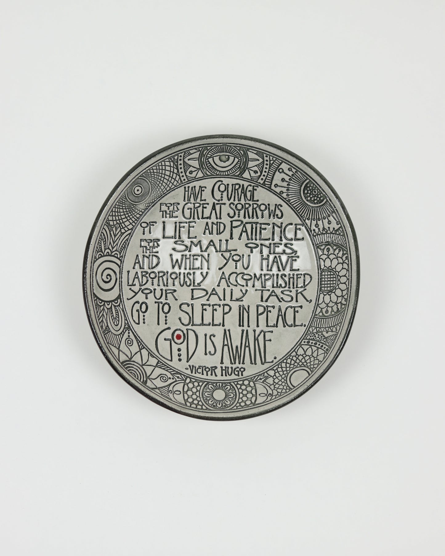 Have Courage Carved Bowl