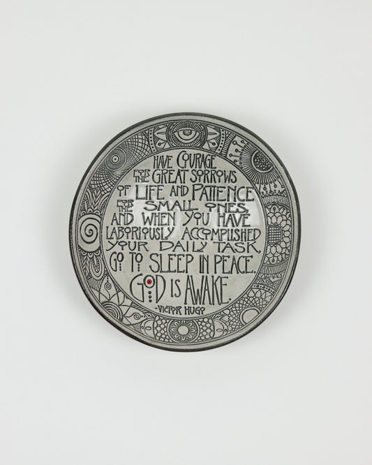 Have Courage Carved Bowl