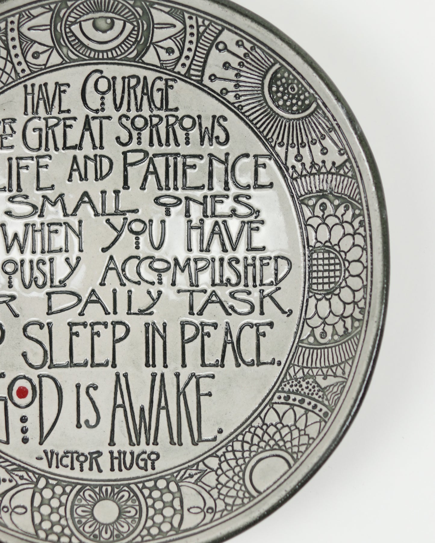 Have Courage Carved Bowl