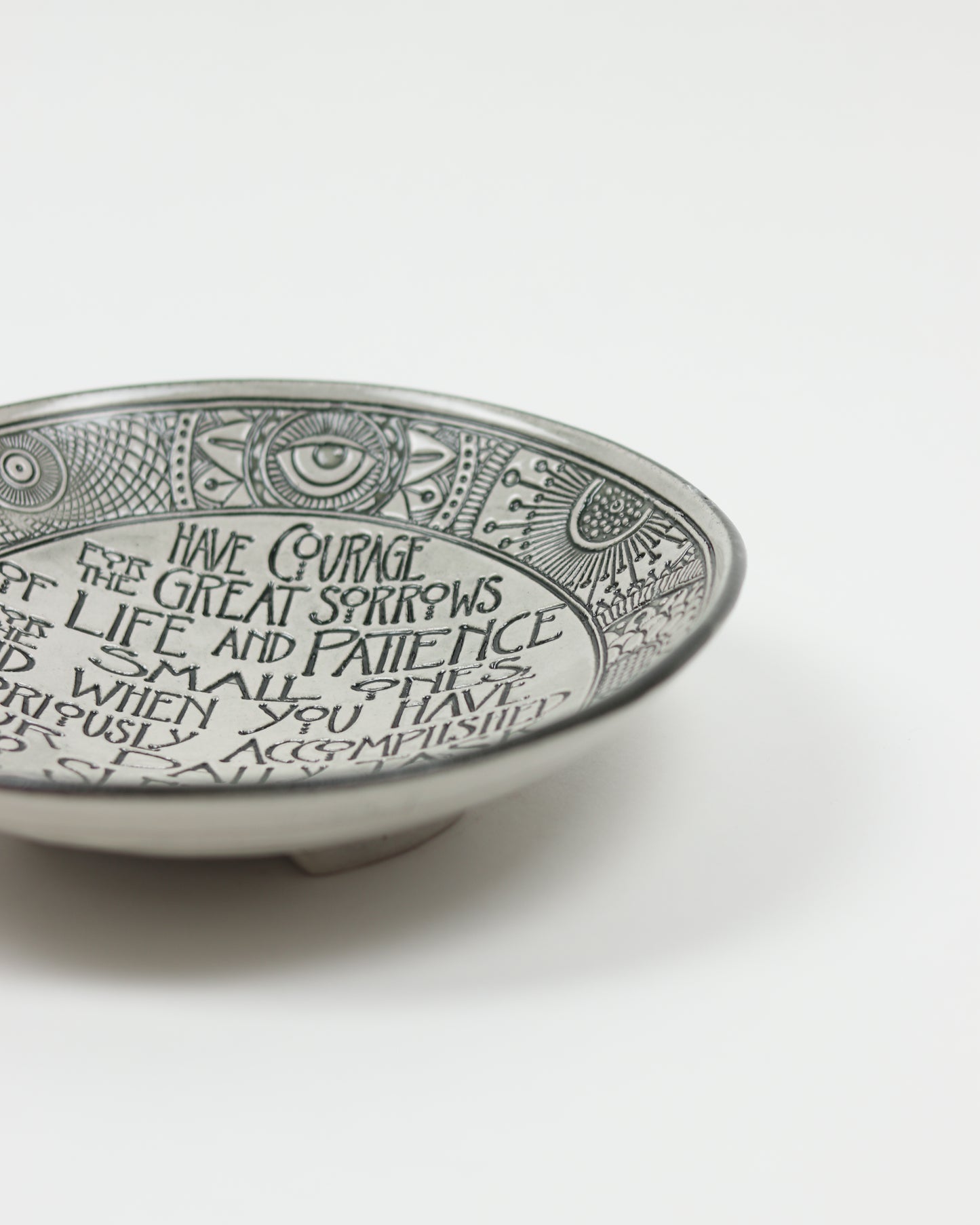 Have Courage Carved Bowl