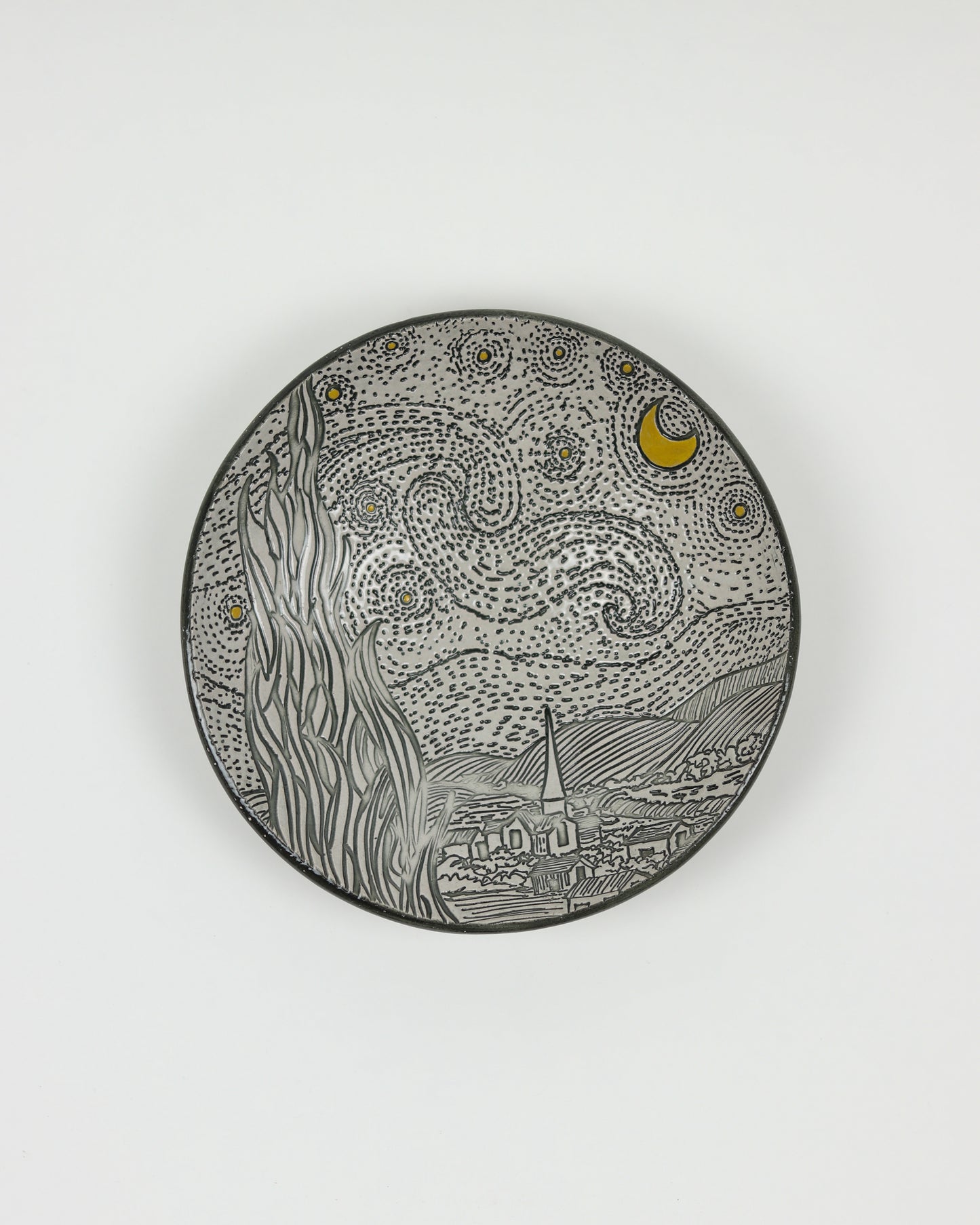 Starry Night Carved Bowl