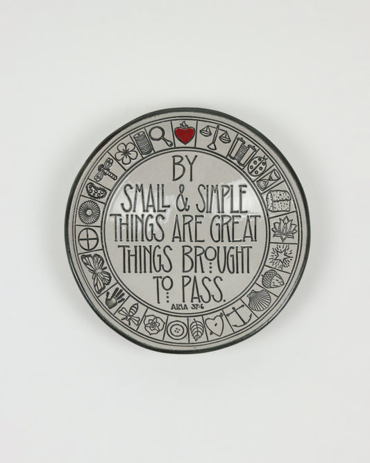 By Small & Simple Things Carved Bowl