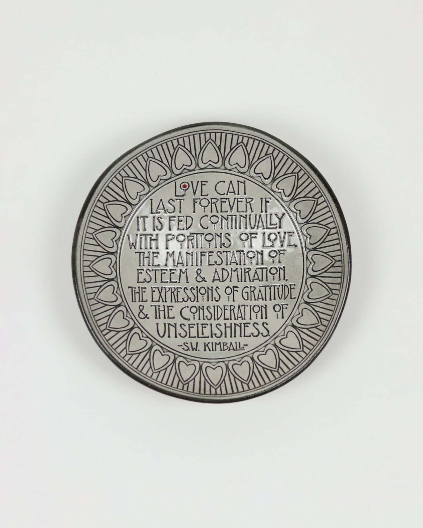Love Can Last Forever Carved Bowl