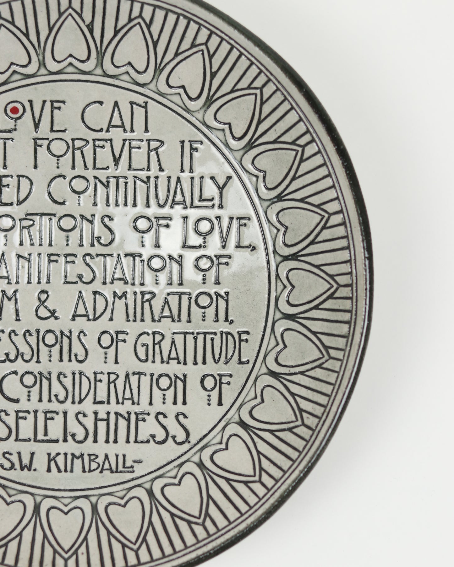 Love Can Last Forever Carved Bowl
