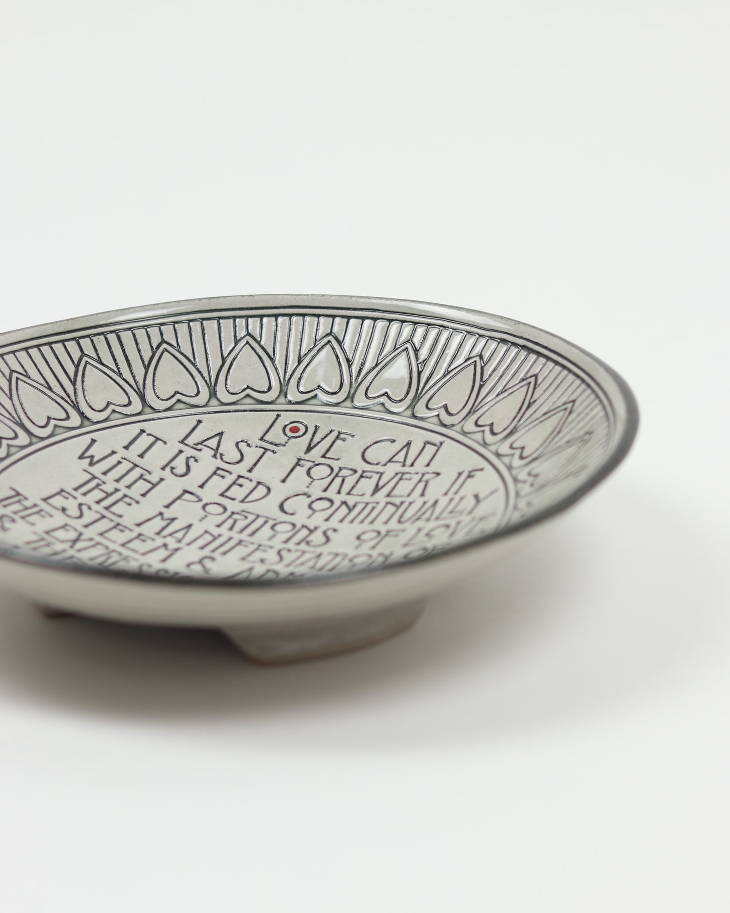 Love Can Last Forever Carved Bowl