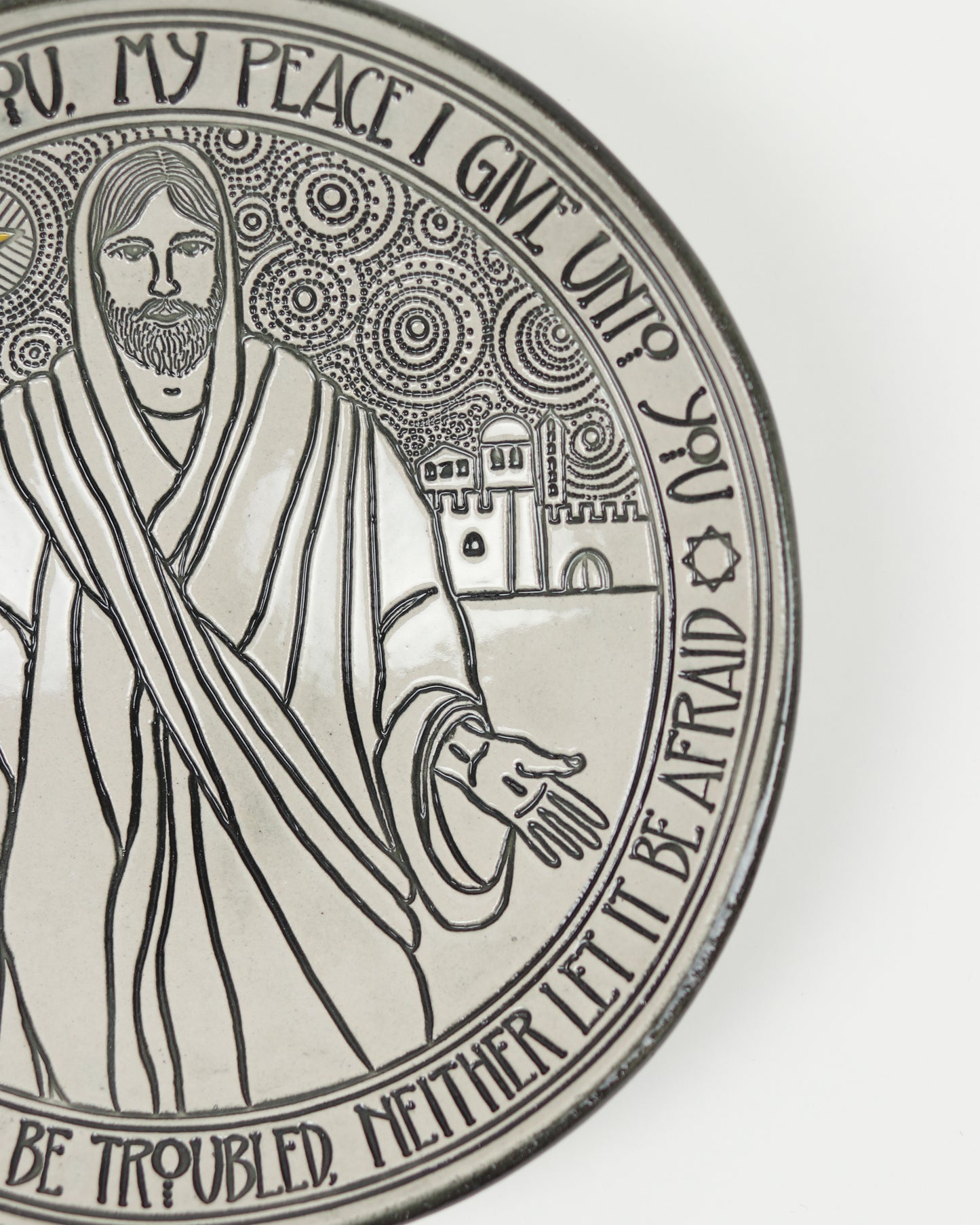 Peace I Leave With You Carved Bowl