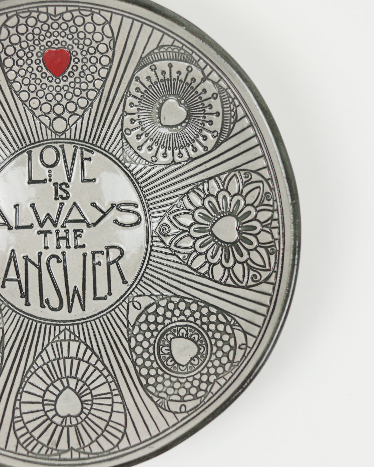 Love Is Always The Answer (8 Hearts) Carved Bowl