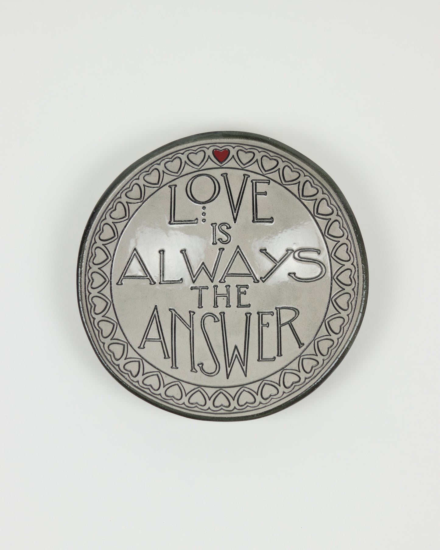 Love Is Always The Answer (in Bold) Carved Bowl
