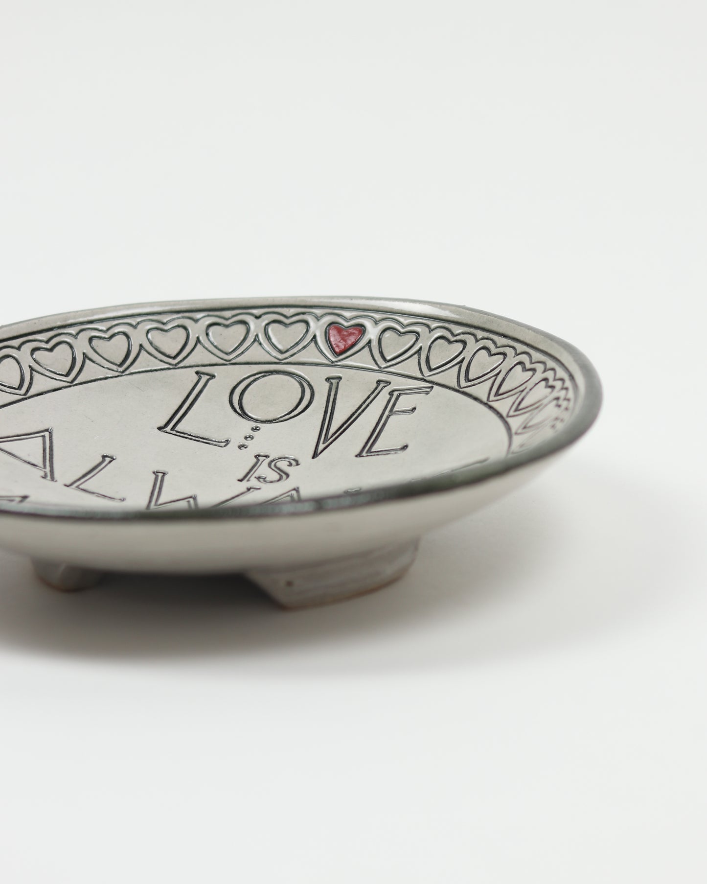 Love Is Always The Answer (in Bold) Carved Bowl