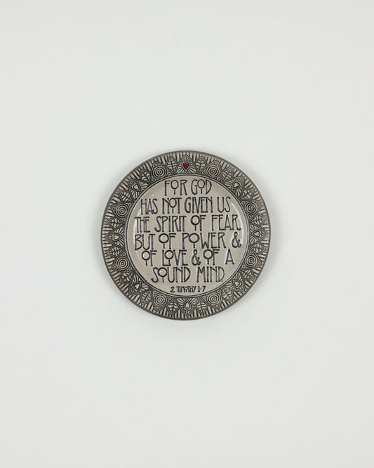 2 Timothy 1:7 Mini Plate