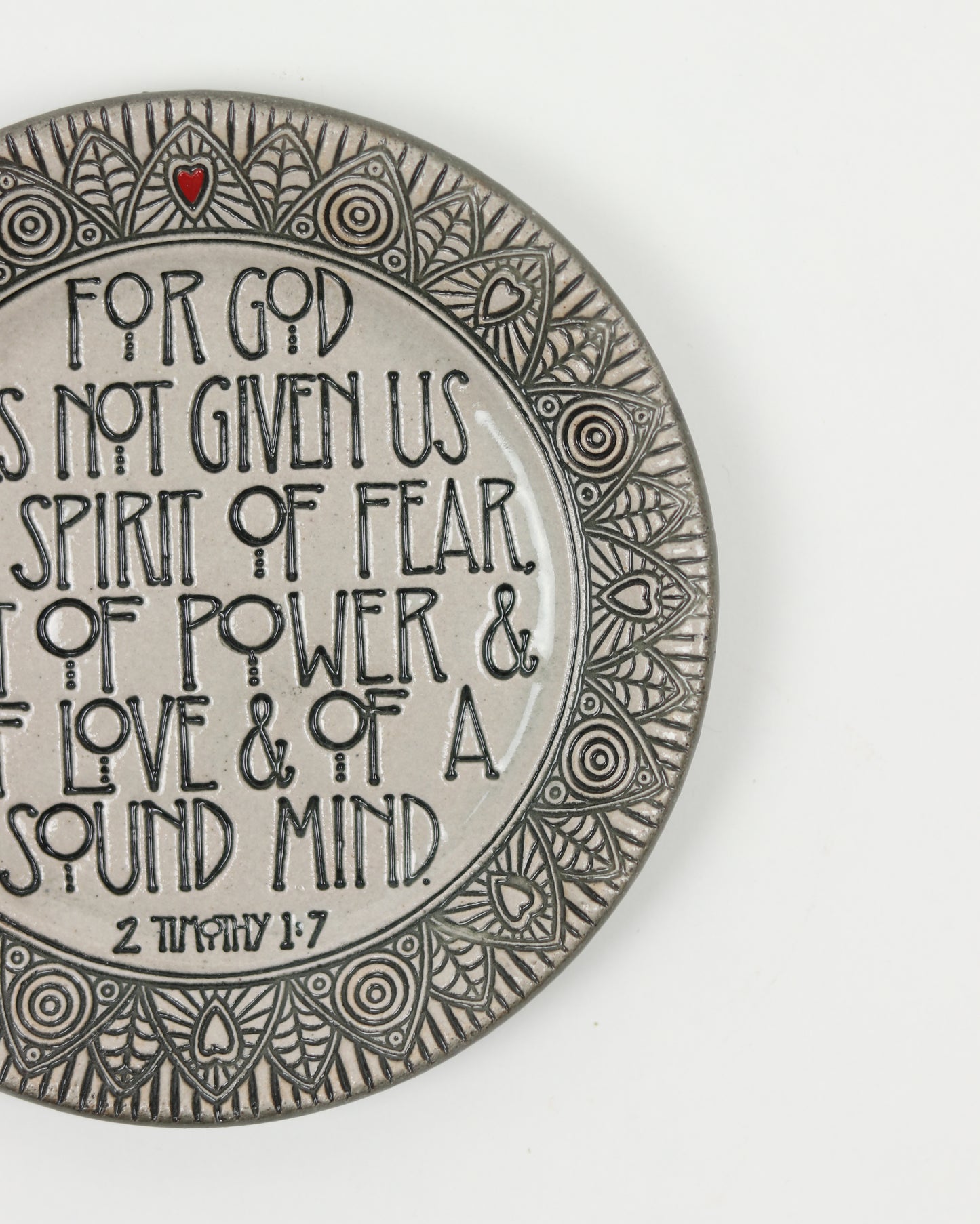 2 Timothy 1:7 Mini Plate