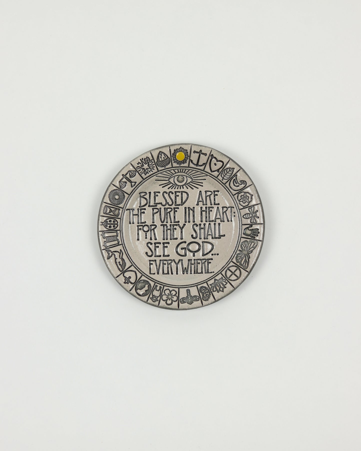 Blessed Are The Pure In Heart Mini Plate