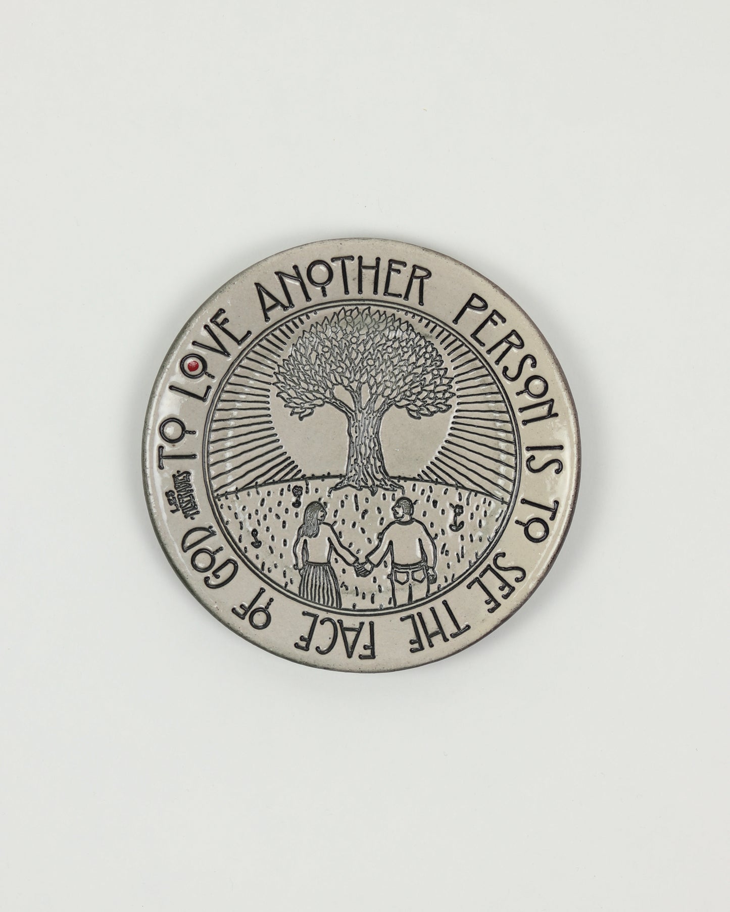 To Love Another Person Is To See The Face of God Mini Plate