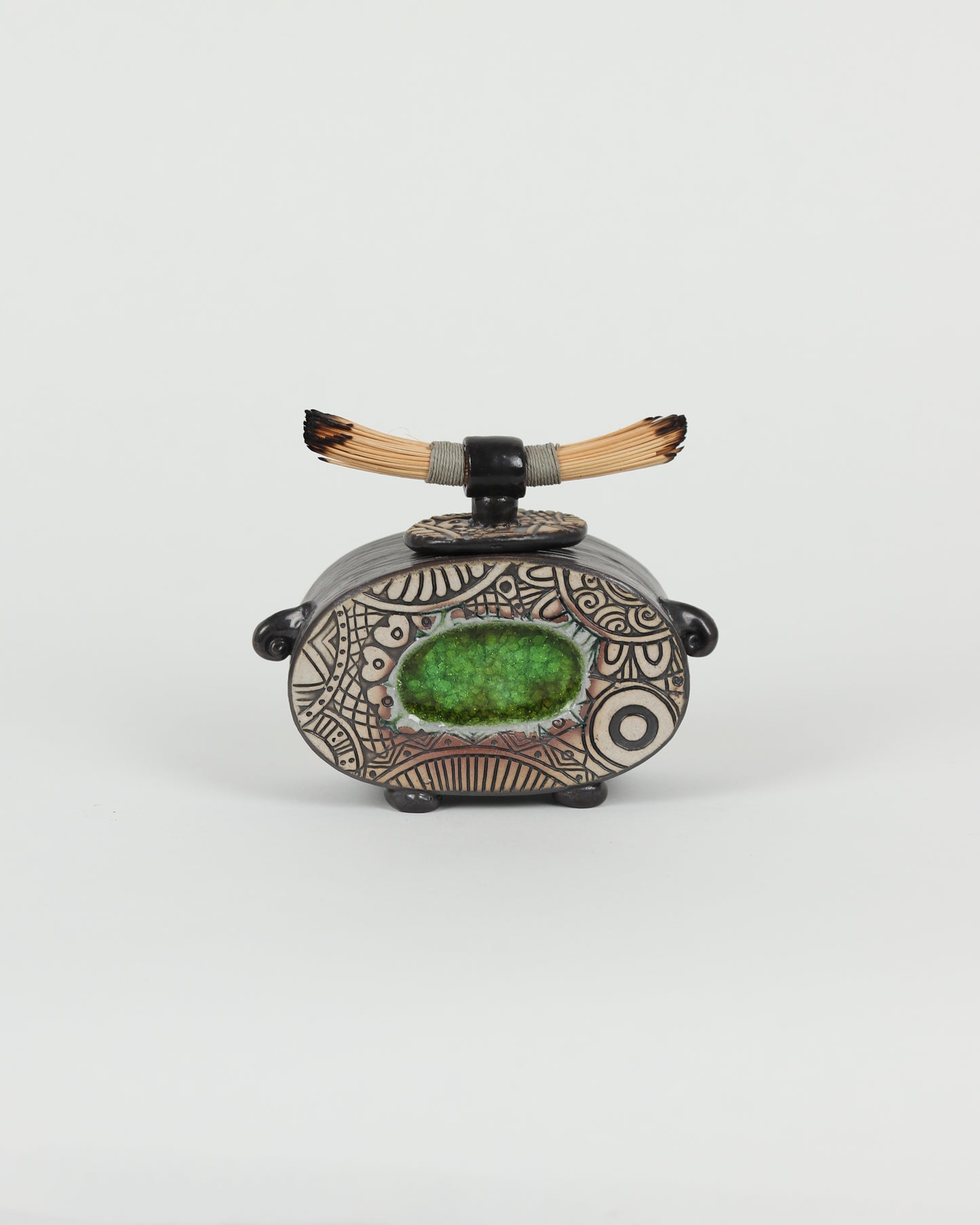 Green Oval Journey Jar