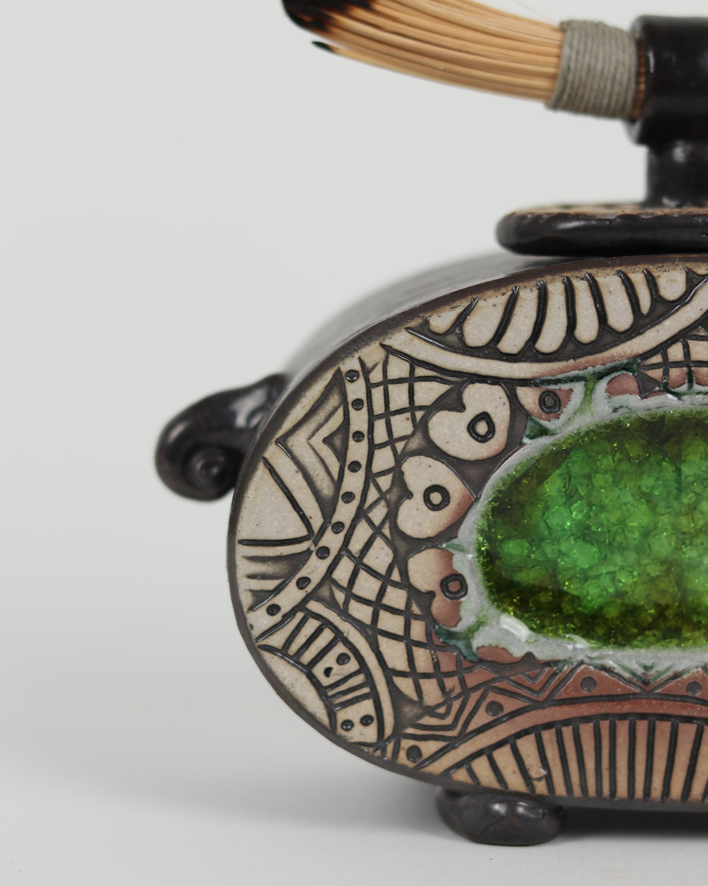 Green Oval Journey Jar