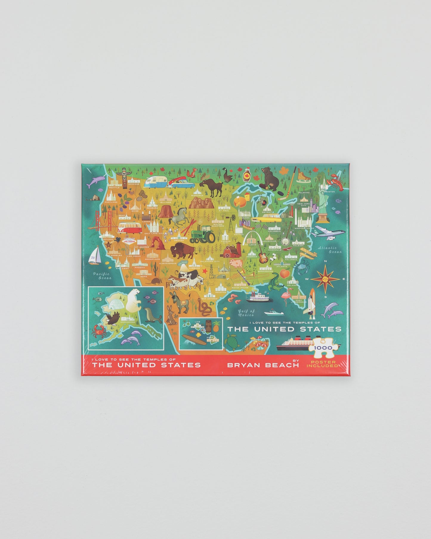 US Temple Map Puzzle 1000
