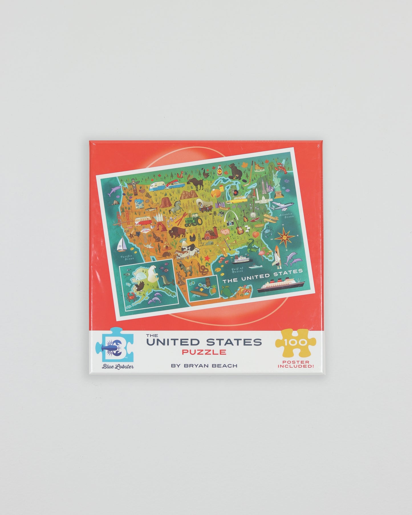 US Map puzzle 100