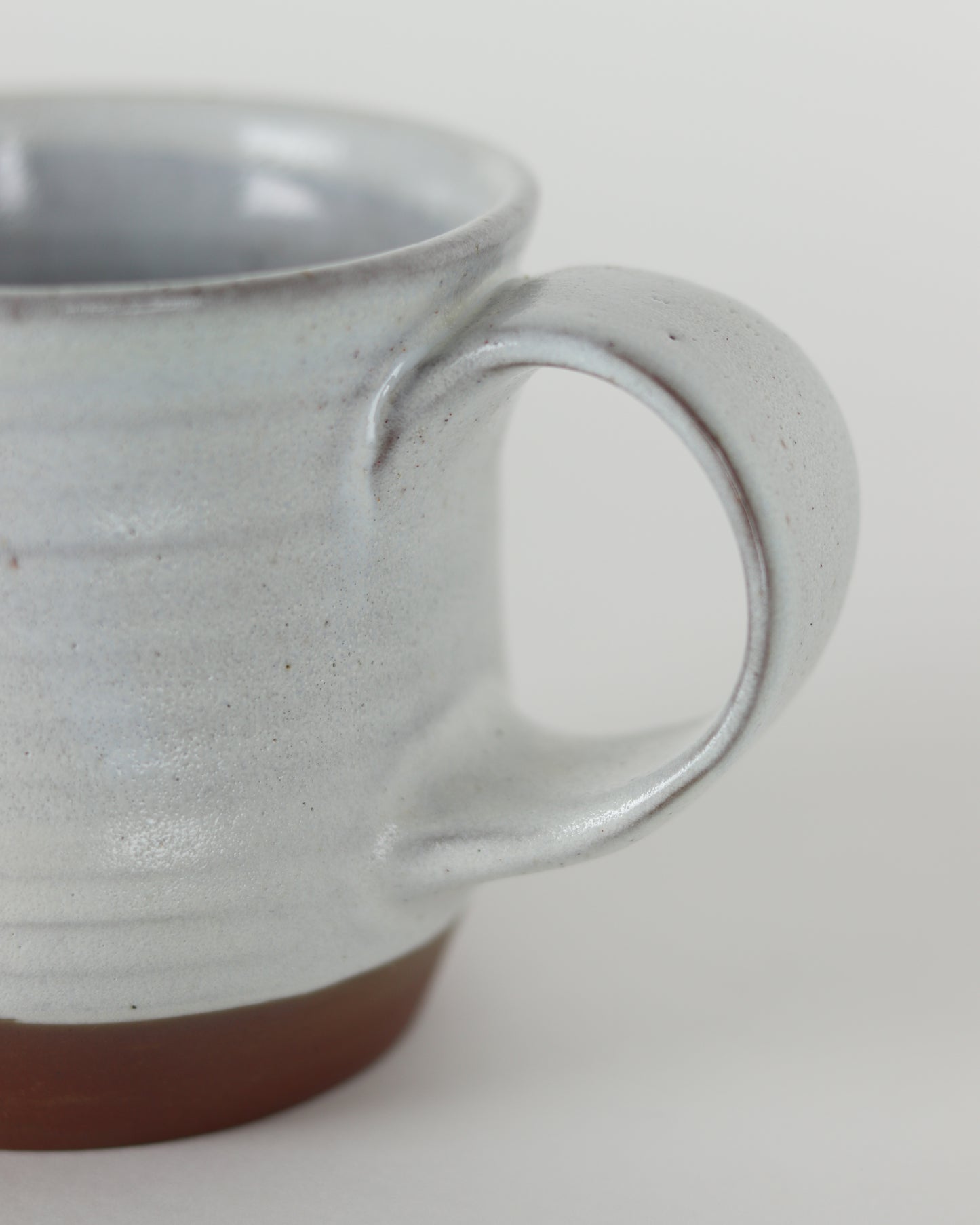 Satin White Speck Mug