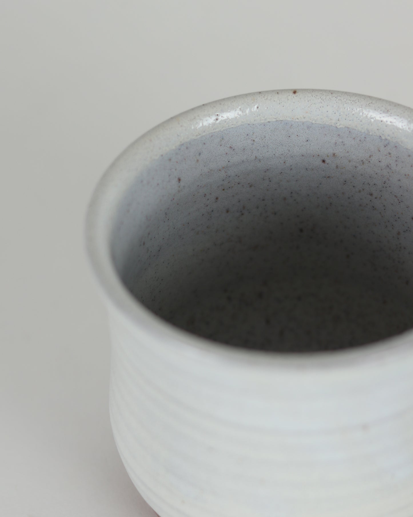 Satin White Speck Mug
