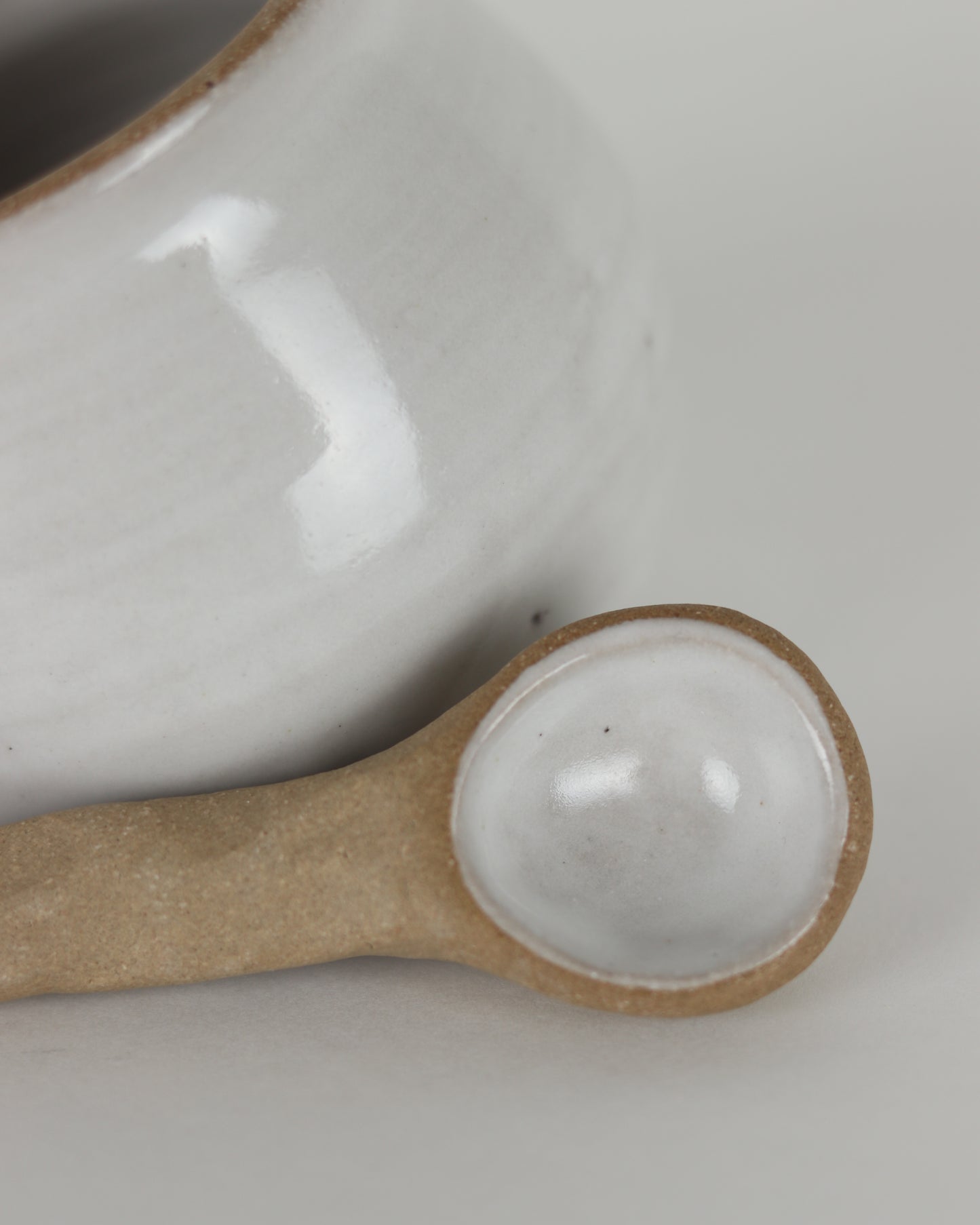 Eggshell Salt Cellar With Spoon
