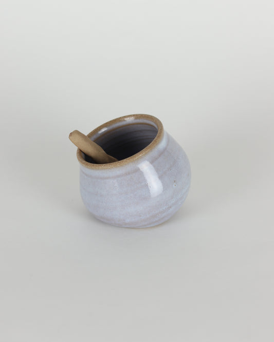 Opal Salt Cellar With Spoon