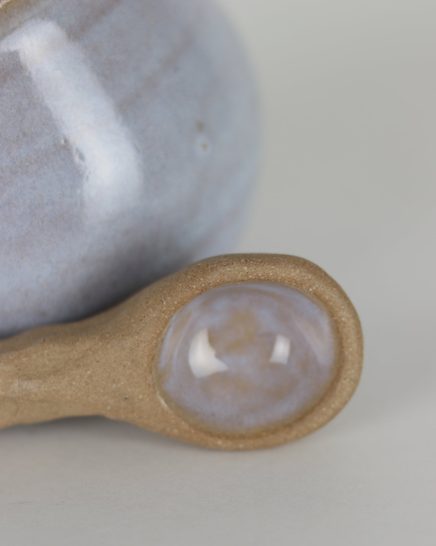Opal Salt Cellar With Spoon