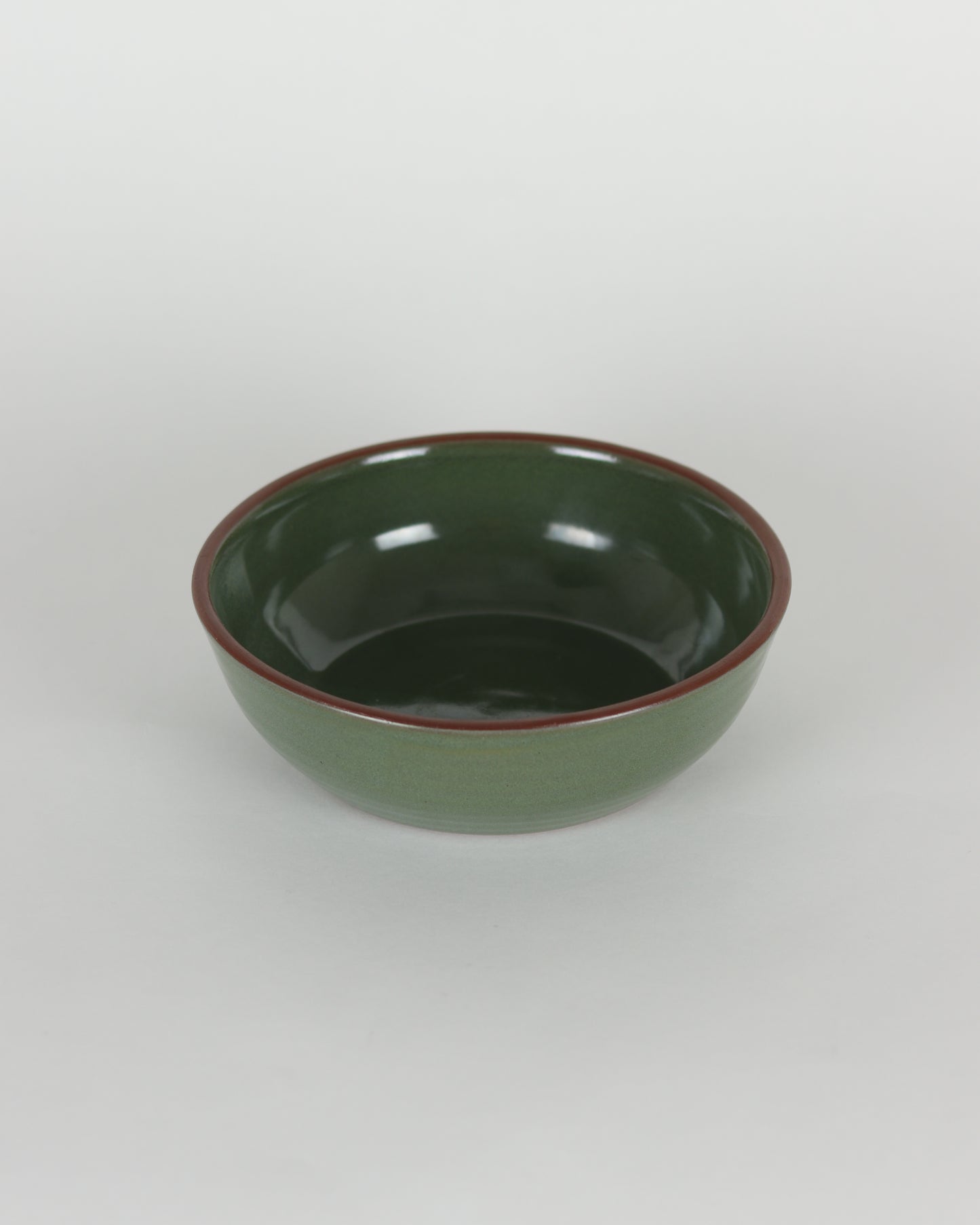Small Moss Green Serving Bowl