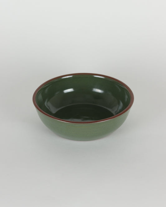 Small Moss Green Serving Bowl