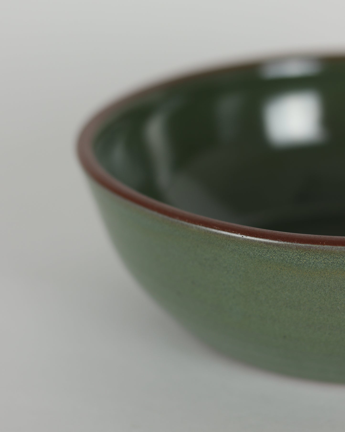 Small Moss Green Serving Bowl