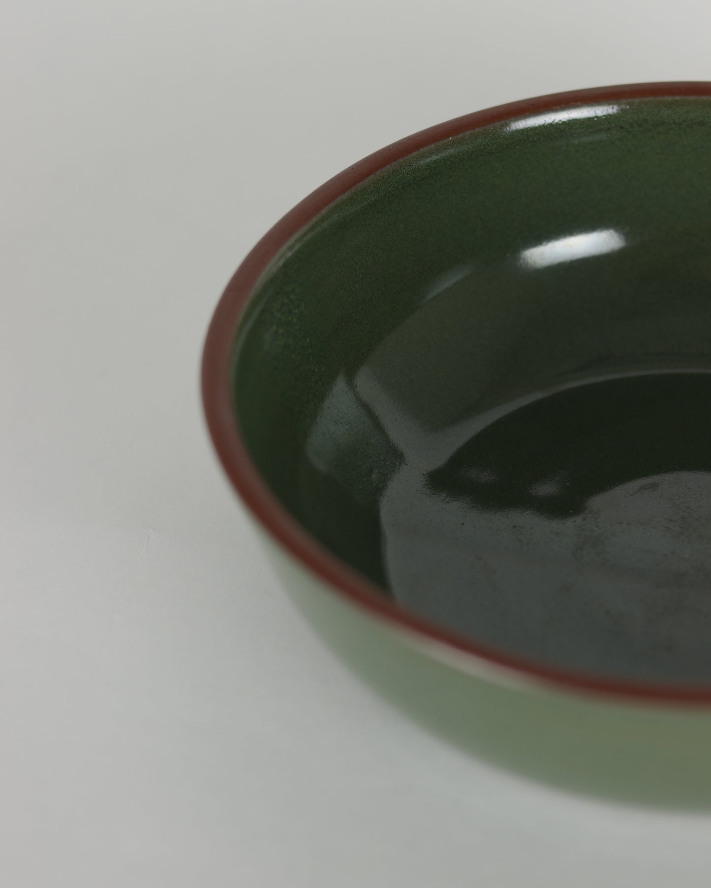 Small Moss Green Serving Bowl