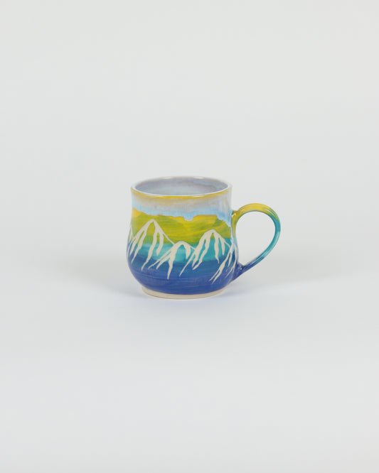 Blue & Yellow Mountain Mug