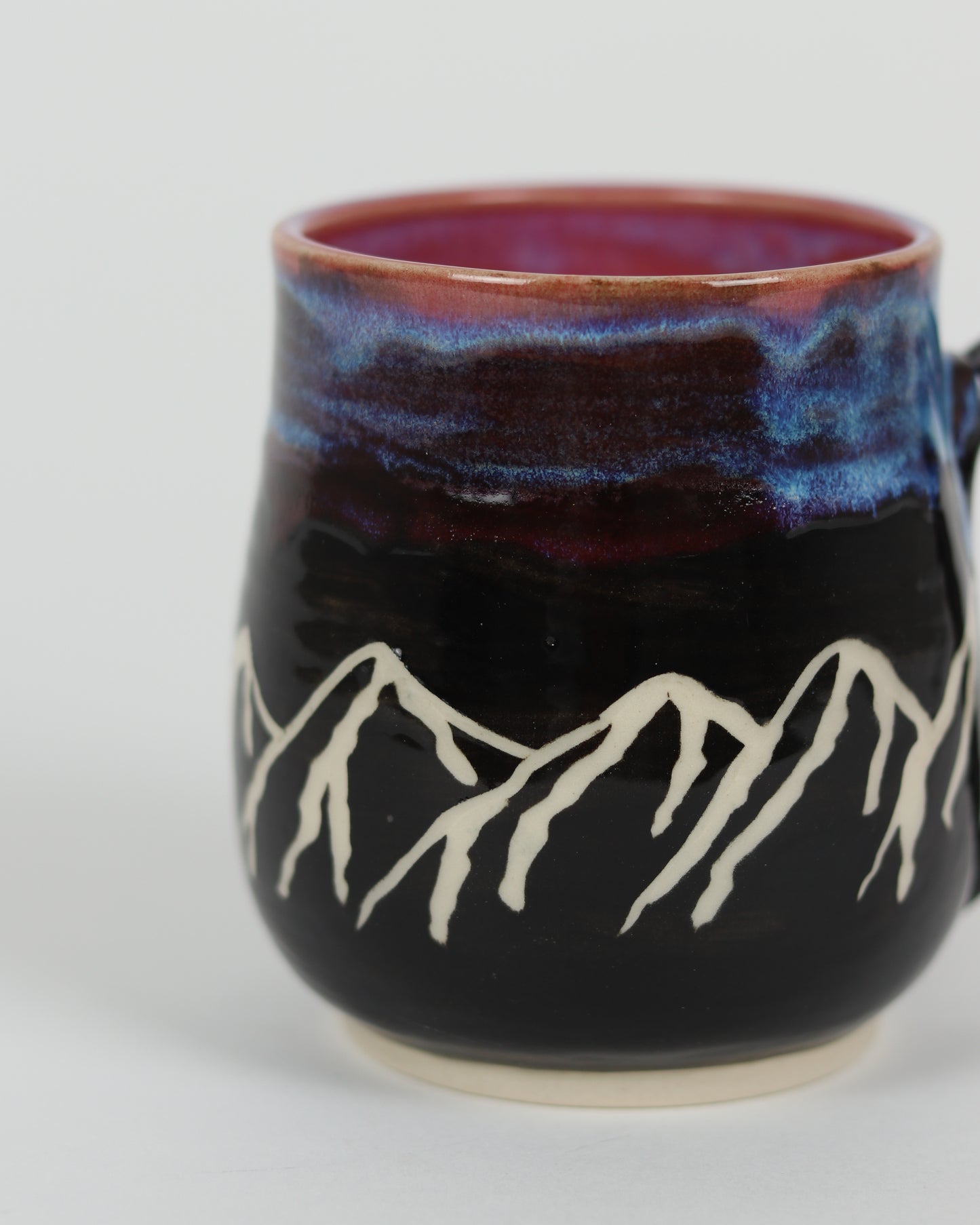 Black & Pink Mountain Mug