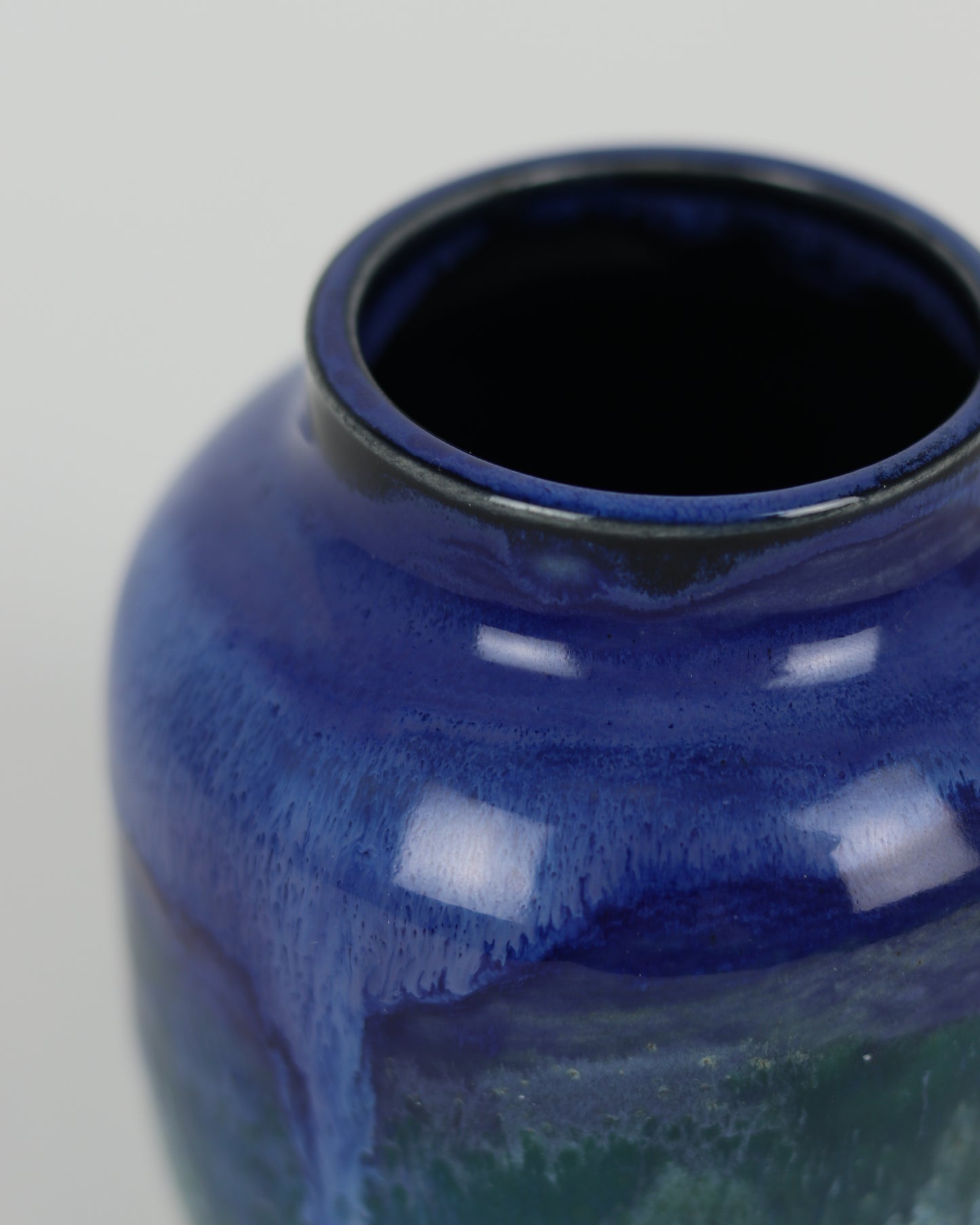 Short Blue Vase