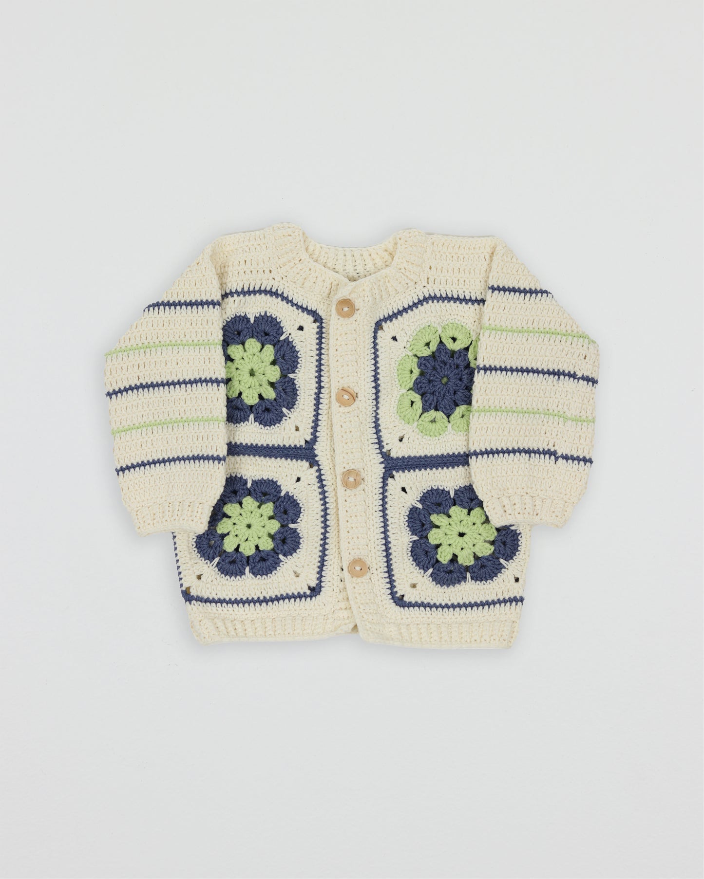 Crocheted Granny Square Sweater