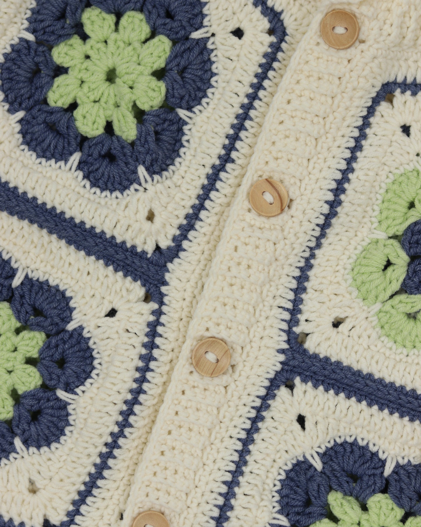 Crocheted Granny Square Sweater