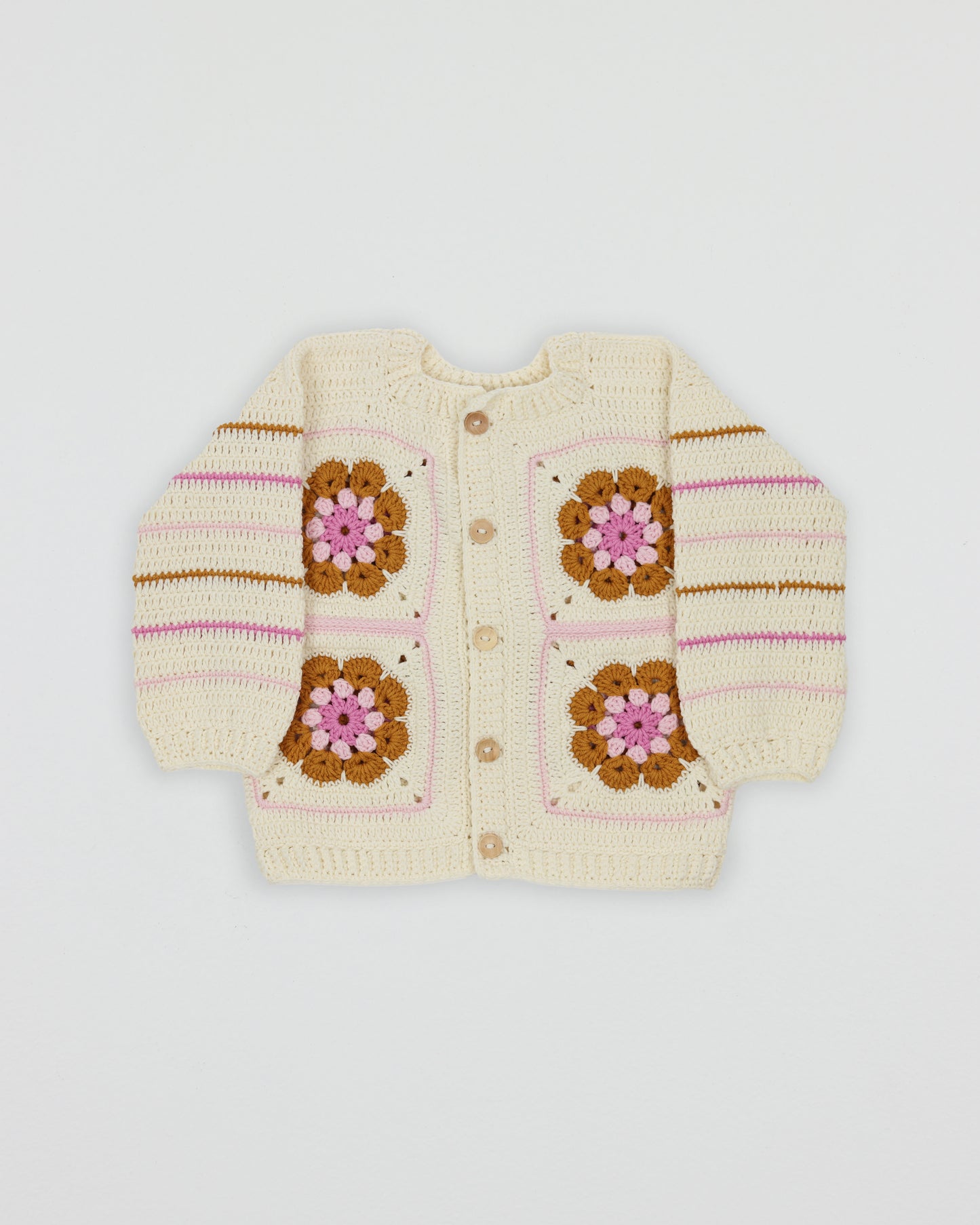 Crocheted Granny Square Sweater