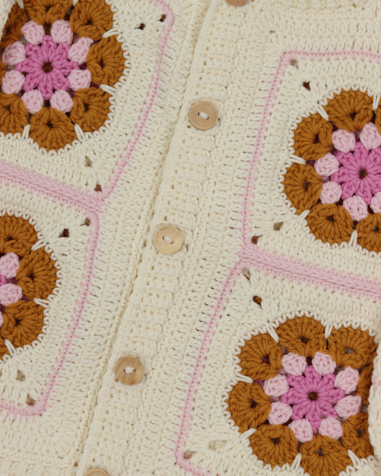 Crocheted Granny Square Sweater