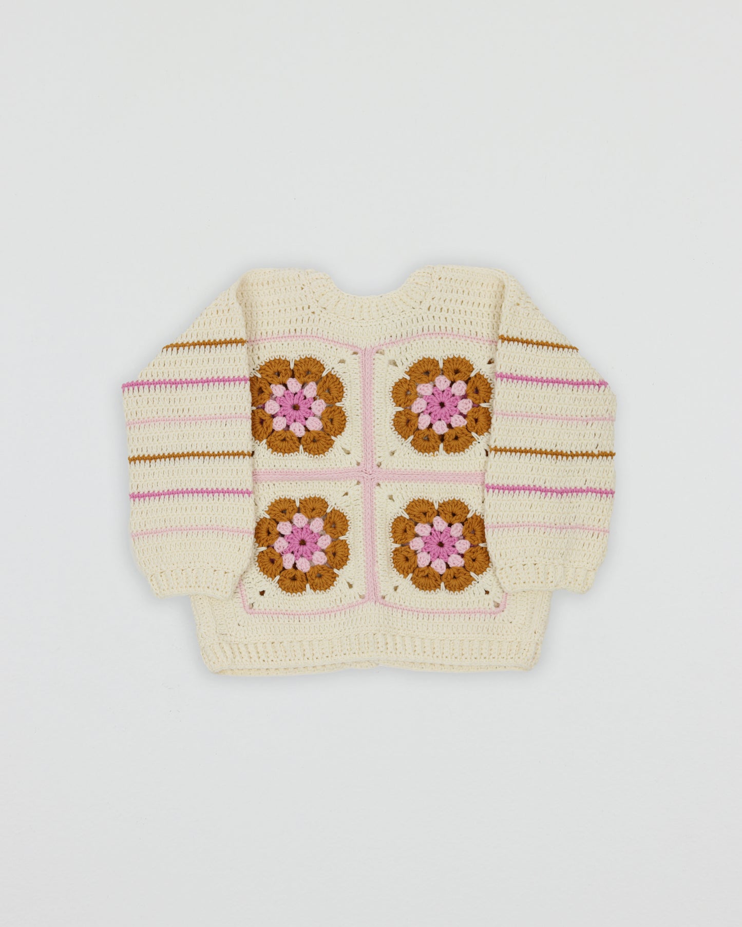 Crocheted Granny Square Sweater