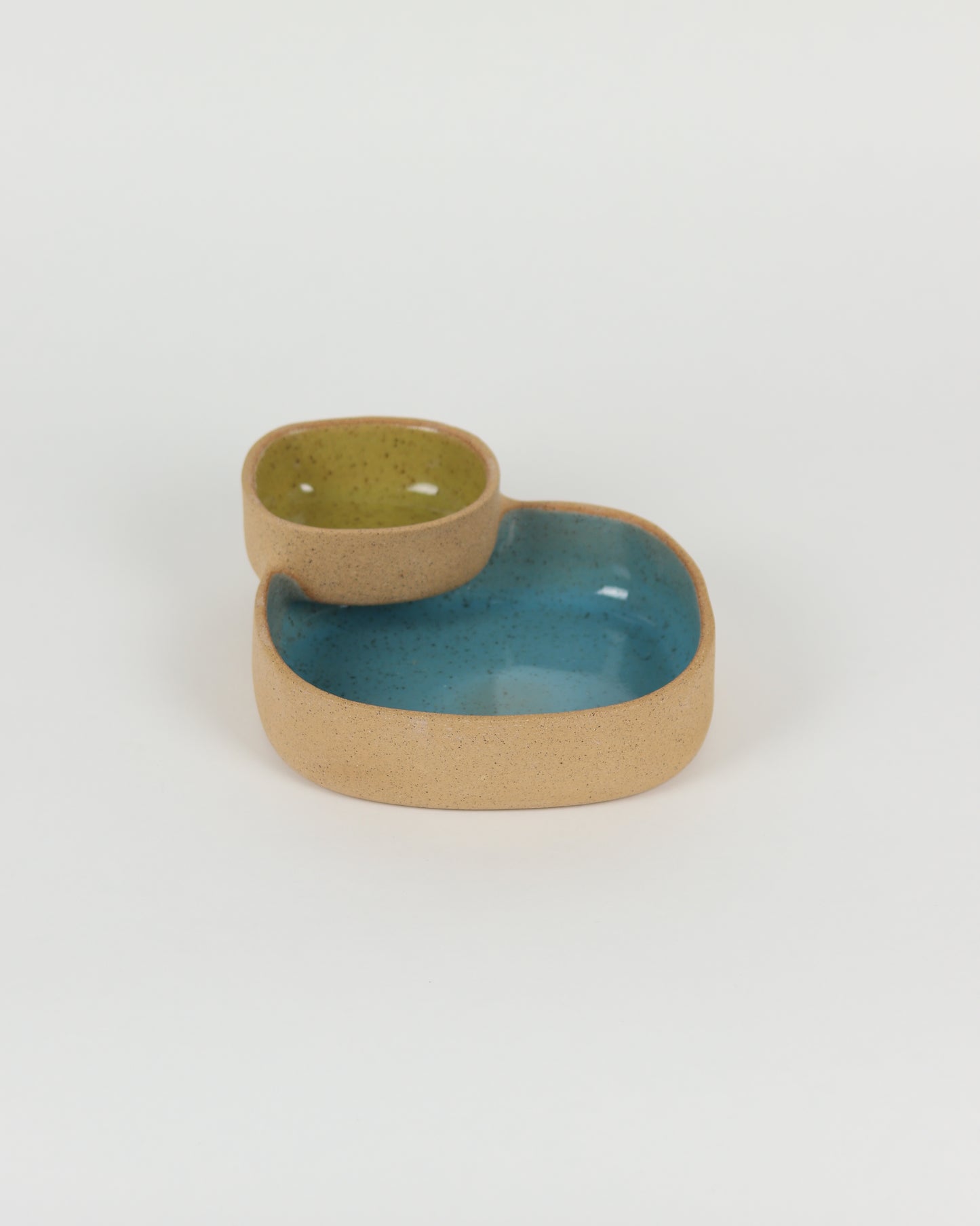 Chip 'N' Dip in Light Blue & Chartreuse