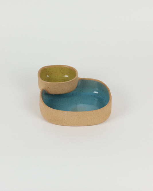 Chip 'N' Dip in Light Blue & Chartreuse