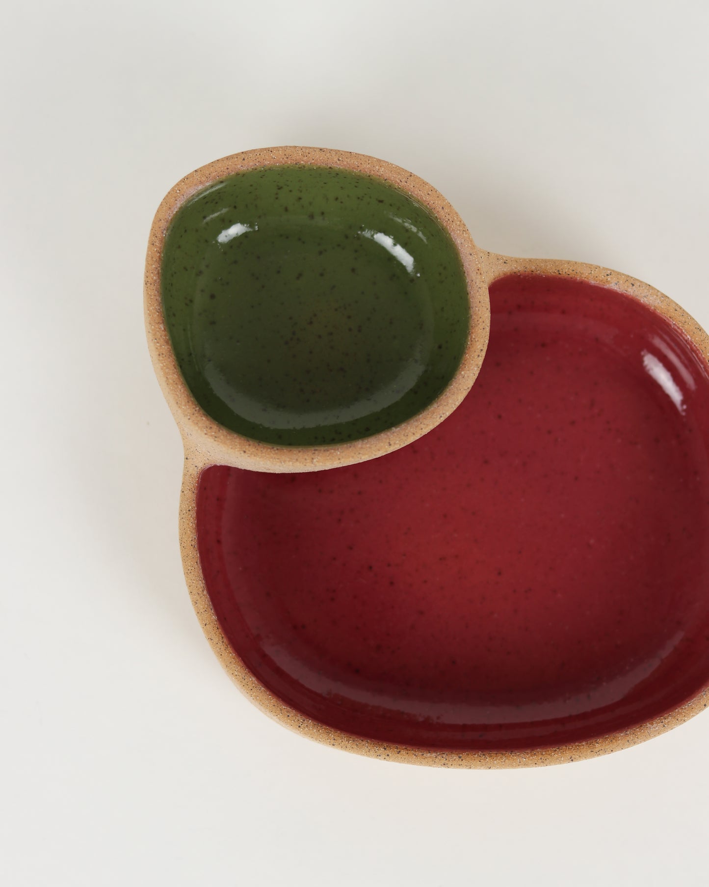 Chip 'N' Dip in Dark Pink & Olive
