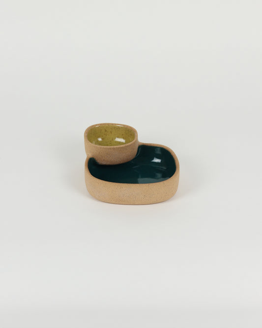 Chip 'N' Dip in Teal & Chartreuse