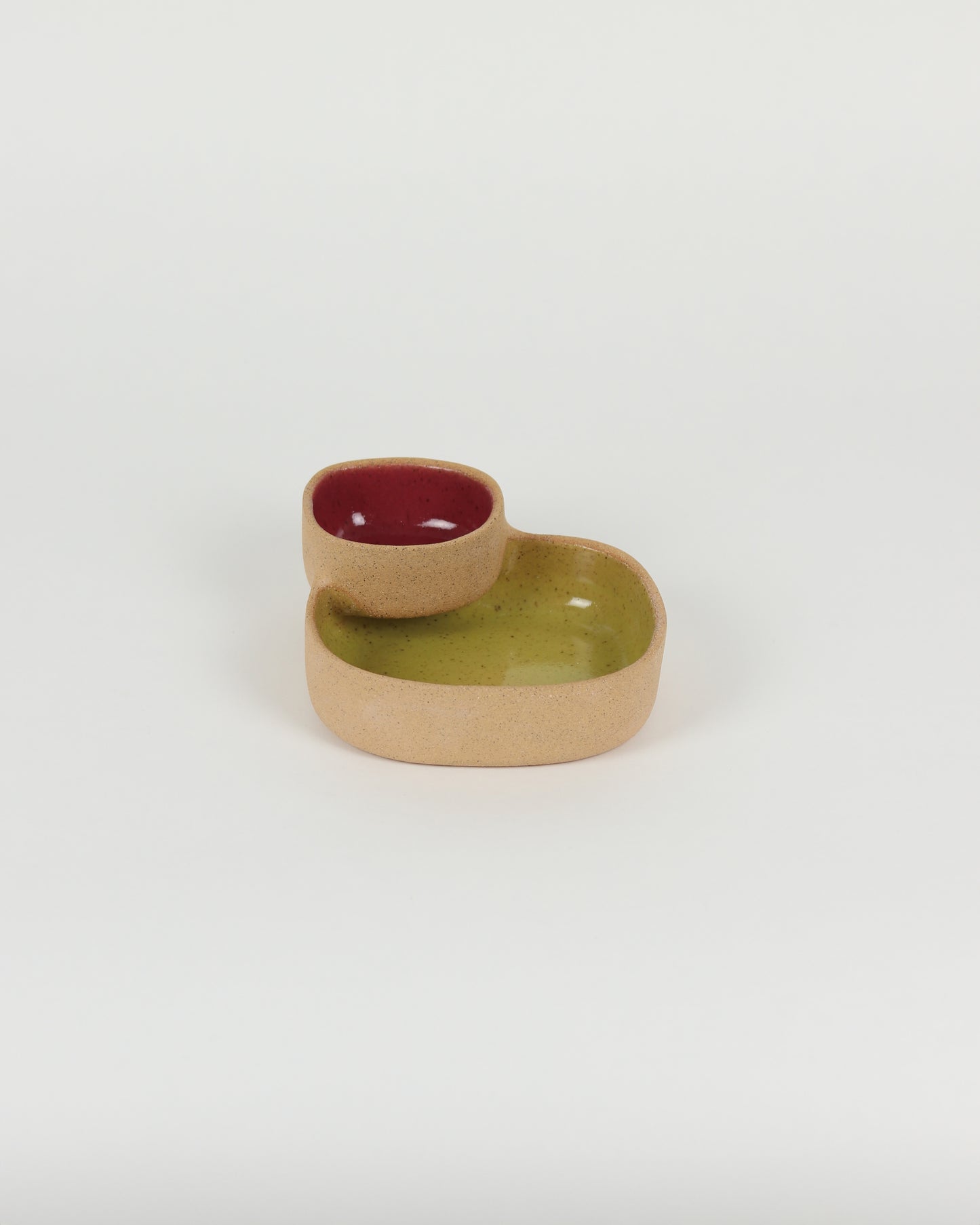 Chip 'N' Dip in Chartreuse & Dark Pink