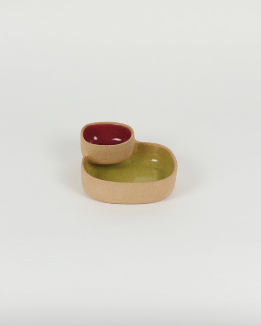 Chip 'N' Dip in Chartreuse & Dark Pink